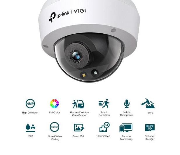 TP-Link VIGI C240(4mm) kamera kopułkowa 4MP FullColor - 1146076 - zdjęcie 2